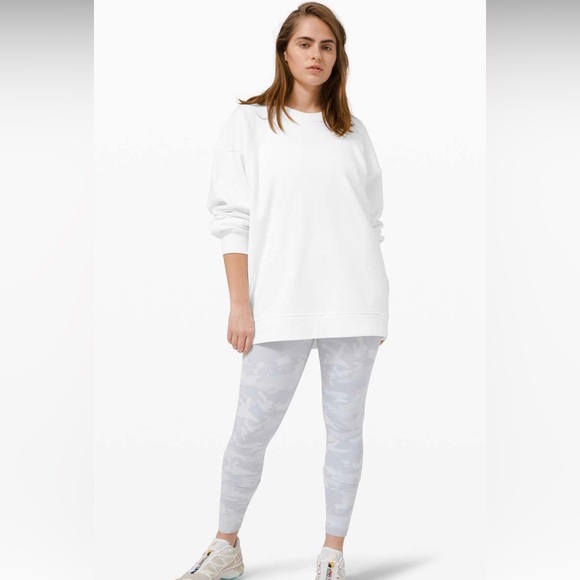 Lululemon Crew Sweater Pullover 🎁NWT🎁 Perfectly Oversized Crew Sz 6 & 8 White - Picture 4 of 6